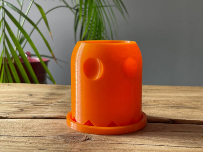 Retro Gaming Pac-Man Ghost Plant Pot Storage Pot