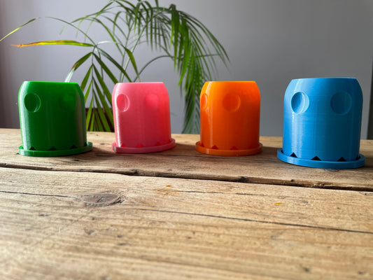 Retro Gaming Pac-Man Ghost Plant Pot Storage Pot